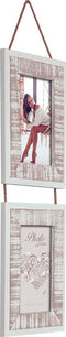 ZEP - Duo / 2-luik houten fotolijst wit / bruin Florent voor 2 foto's 13x18 - WW1813