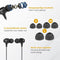Nuvance Oortjes - 3.5mm Jack - In-Ear Oordopjes met Microfoon - Zwart