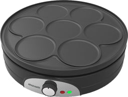 ARTHUR MARTIN AMPC37 - Omkeerbare elektrische crêpemaker - 1500W - 37cm - Antislipvoetjes - Regelbare thermostaat