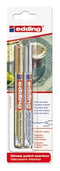 Viltstift edding 780 lak rond 0.8mm goud en zilver | Blister a 2 stuk
