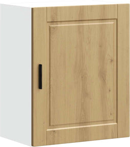 vidaXL - Keukenwandkast - Porto - bewerkt - hout - artisanaal - eikenkleur