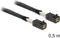 Delock Mini-SAS HD SFF-8643 naar Mini-SAS HD SFF-8643 data kabel - 0,50 meter - zwart