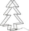 Anna's Collection - Metal 36 cmx7 cm 3D Tree Black With 300Led Clas...