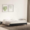 vidaXL - Bedframe - zonder - matras - 180x220 - cm - fluweel - zwart