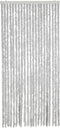 vidaXL - Vliegengordijn - 56x185 - cm - chenille - grijs