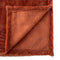 Atmosphera Plaid - Terracotta - Fleece-plaid met palmblad patroon - Deken - 180x230cm