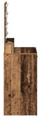vidaXL - Kaptafel - met - LED - Verlichting - - - Oud - Hout, - 50x41x135 - cm