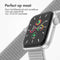 imoshion Nylon⁺ bandje - Geschikt voor Apple Watch 1, 2, 3, 4, 5, 6, 7, 8, 9, 10 (42 mm), SE - 38/40/41 mm - Grijs - One Size