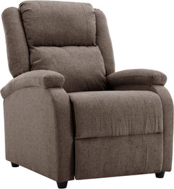 vidaXL Fauteuil verstelbaar stof taupe