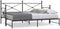 vidaXL - Slaapbank - met - onderschuifbed - zonder - matras - 75x190cm - staal - zwart
