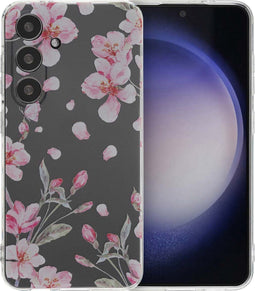 imoshion Hoesje Geschikt voor Samsung Galaxy S24 Hoesje Siliconen - imoshion Design hoesje - Meerkleurig / Blossom Watercolor