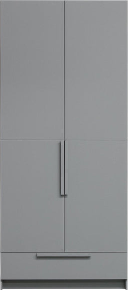 WOOOD Pure 2-Deurs Hangkast - Grenen - Betongrijs - 215x95x60
