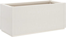 vidaXL - Plantenbak - 80x36x35 - cm - polypropeen - wit