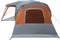 vidaXL - Familietent - met - verandakoepel - 9persoons - waterdicht - grijs - oranje