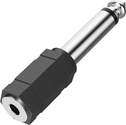 Hama 00205195 - Audio-adapter 3.5mm naar 6.35mm - Compact - Zilver Zwart