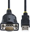Startech.com 1P3FP-USB-SERIAL - USB naar Serieel Adapter - DB9 Male RS232 - 91cm Zwart