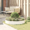 vidaXL - Tuinplanten - 5 - stuks - Wit - 120x120x20 - cm - Staal