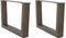 vidaXL - Eettafelpoten - 2 - st - V-vormig - 60x(30-31,3) - cm - staal - naturel