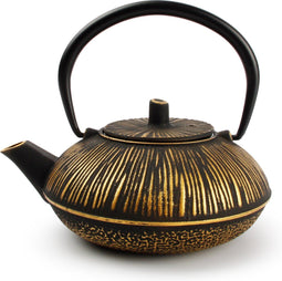 Salt&Pepper - Theepot 50cl strepen goud/zwart - My Tea