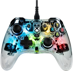 Nacon EVOL-X Pro Light - Gamecontroller - RGB 4 trilmotoren - Transparant