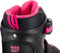 Aventuri Verstelbare Inline Skates - Semi-softboot Skeelers - Verstelbaar Maat 38-41 (L) - Voor Meisjes - Zwart/Roze