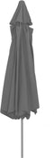 vidaXL - Parasol - met - metalen - paal - 390 - cm - zwart
