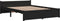 vidaXL - Bedframe - massief - hout - zwart - 120x190 - cm