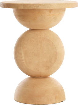 Mirto bijzettafel ø40 cm hout - mat naturel