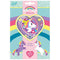 Totum Unicorn Stickerboekje met eenhoornthema - 4 vellen metallic stickers - 200 stickers