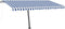 vidaXL - Luifel - vrijstaand - automatisch - 450x300 - cm - blauw - en - wit