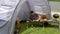 tectake® XL Veldbed - Campingbed Aluminium - Lichtgewicht tot 150 kg - zwart