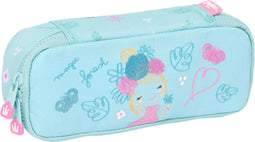 Schoolpennenzak Glow Lab Cute doll Licht Blauw (22 x 5 x 8 cm)