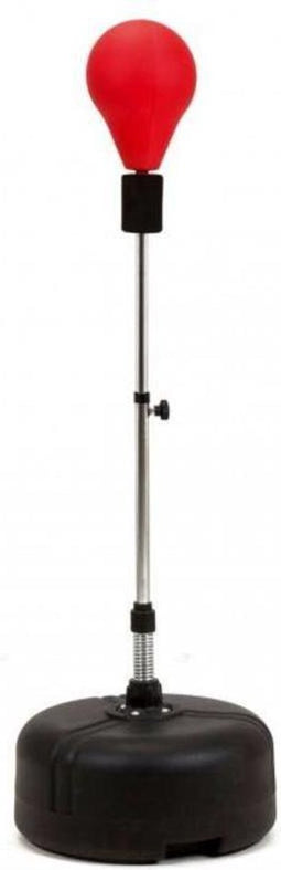 Toorx Fitness Bokszak Staand - Vrijstaande bokspaal - Staande Bokszak - Met zand of water vulbare voet - Rood - Verstelbaar van 120 cm tot 160 cm hoog - Boksen - Thuis Trainen - Fitness