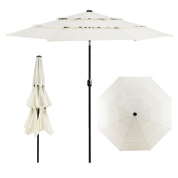 Coast Parasol - Tuinparasol - 3-Laags Dubbel Geventileerd Ø300 x 252 cm - Beige