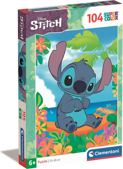 Clementoni - Puzzel - 104 Stukjes - Disney Stitch - Puzzel Voor Kinderen