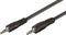 Audio Jack Cable (3.5mm) Ewent Black