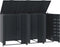vidaXL - Containerberging - 3 - containers - 207x79x117 - cm - staal - antraciet