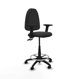 Piqueras y Crespo B2D01RN - Bureaustoel - Hoogteverstelbaar met armleuning - Donker grijs