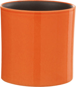 J-Line bloempot Flek - keramiek - oranje - extra small - Ø 14.5 cm