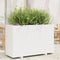 vidaXL - Plantenbak - 110x40x72 - cm - massief - grenenhout - wit