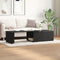 vidaXL - Salontafel - Zwart - Eiken - 150x50x35 - cm - Gelaagd - Hout