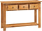 vidaXL - Wandtafel - 110x35x75 - cm - massief - eikenhout