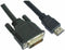 Nanocable 10.15.0502 - HDMI naar DVI Kabel - 1,8 m - Zwart