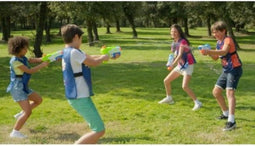 Super Blaster Game - Compact Kit 1 Water Gun en 1 Bib - Speelgoedkanaal