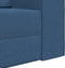 vidaXL - Vloersofa - Bed - 2-in-1 - Blauw - 245x150x60,5 - cm - Stof