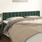 vidaXL - Hoofdborden - 2 - st - 80x5x78/88 - cm - fluweel - donkergroen
