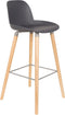 Zuiver Albert Kuip Barkruk 75 cm Donkergrijs - Set van 2