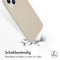 Accezz Liquid Silicone Backcover - iPhone 15 Plus - Schokabsorberend - Beige