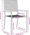 vidaXL - Stapelbare - Tuinstoelen - 2 - stuks - Grijs - Poly - Rattan