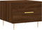 vidaXL - Salontafel - 50x50x40 - cm - bewerkt - hout - bruin - eikenkleur